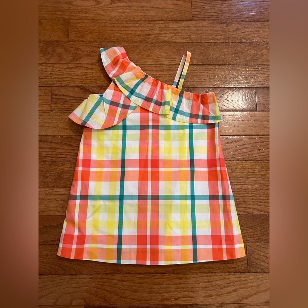 Janie and Jack Summer Plaid Ruffle Dress